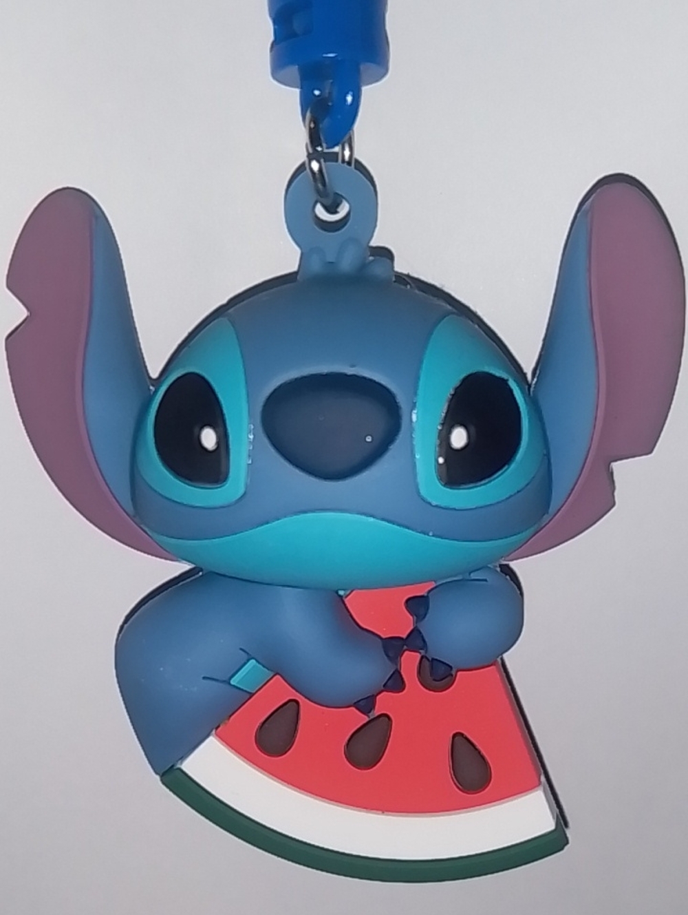 Disney Blue and Teal Stitch Watermelon Keychain